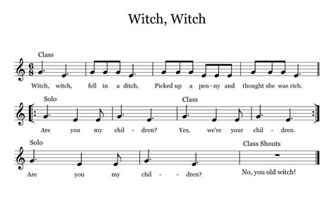 Traditional mrs witch song